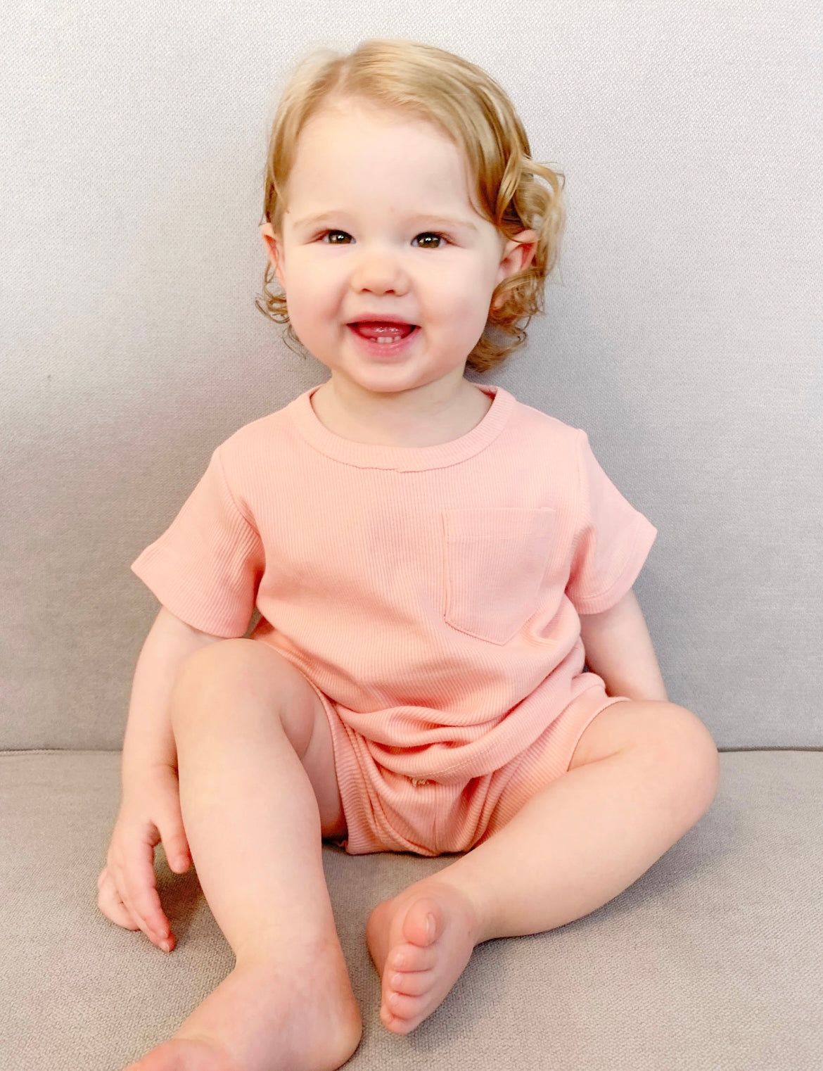 Ribbed Cotton T Shirt - Fairy Floss