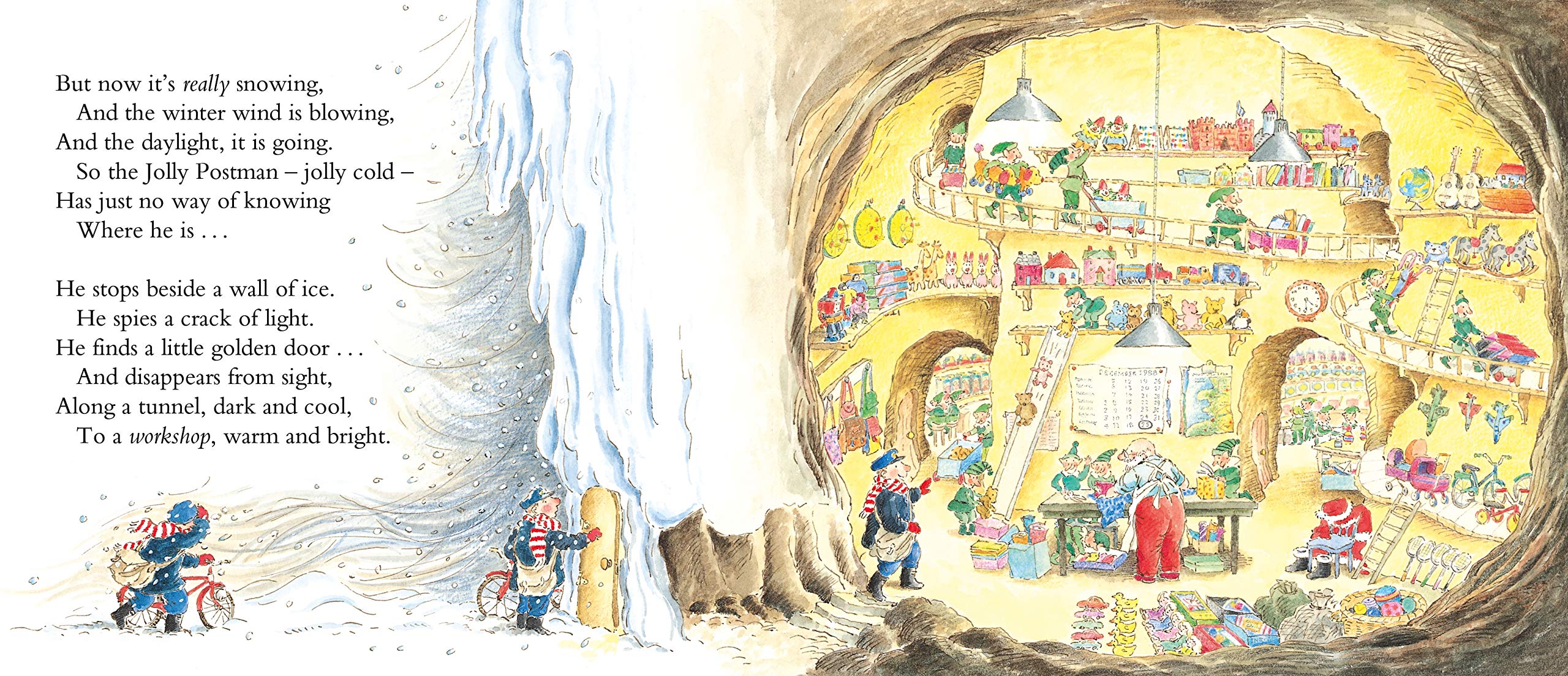 The Jolly Christmas Postman Hardcover Book