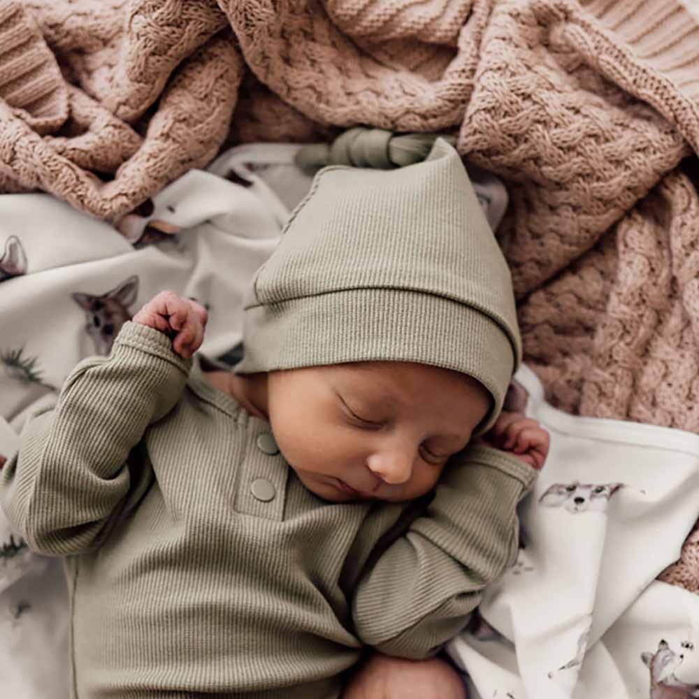 Dewkist | Ribbed Organic Knotted Beanie