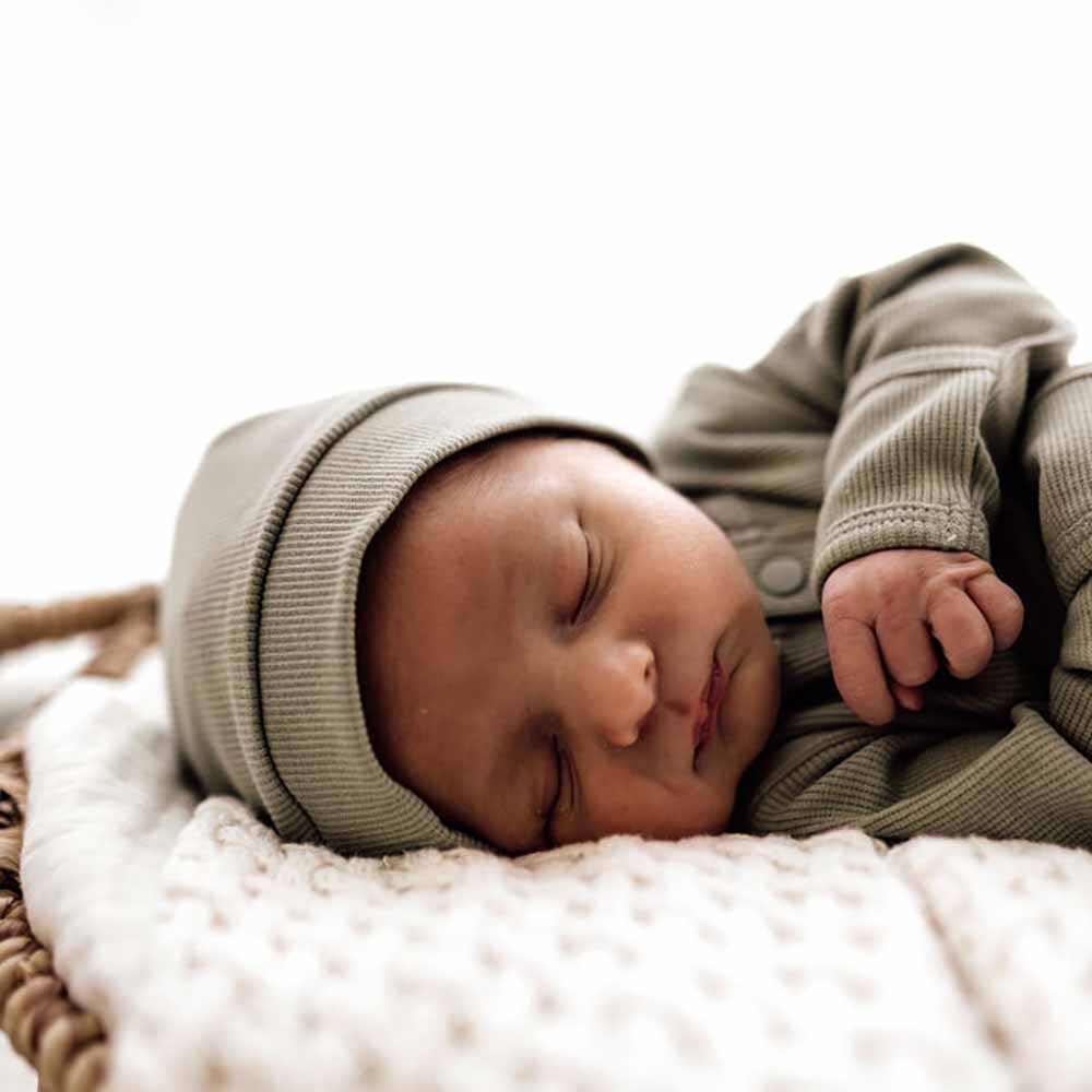 Dewkist | Ribbed Organic Knotted Beanie