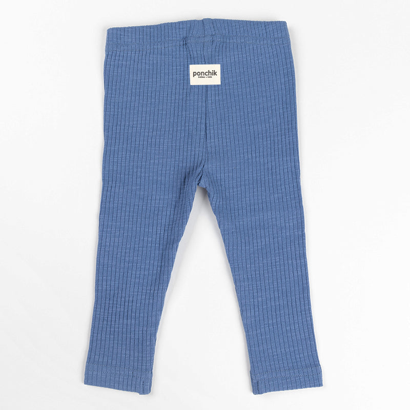Ponchik Babies + Kids - Cotton Leggings - Ribbon Rib