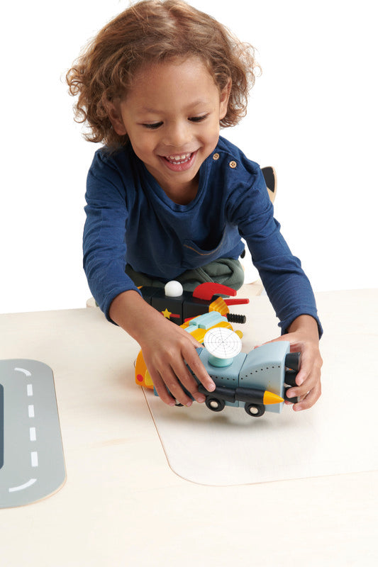 Wooden Space Racer Vehicles - 3+