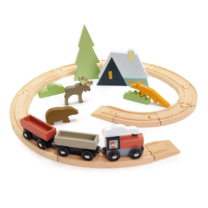 Wooden Treetops Train Set - 3+