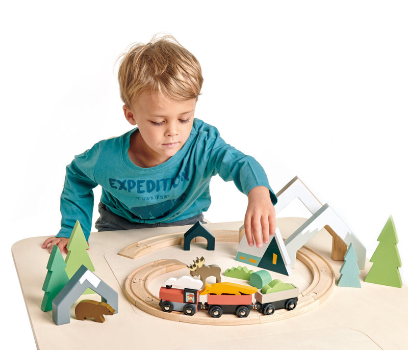 Wooden Treetops Train Set - 3+