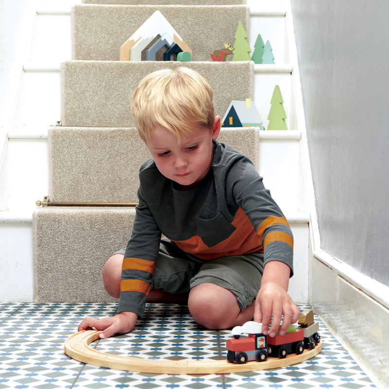 Wooden Treetops Train Set - 3+