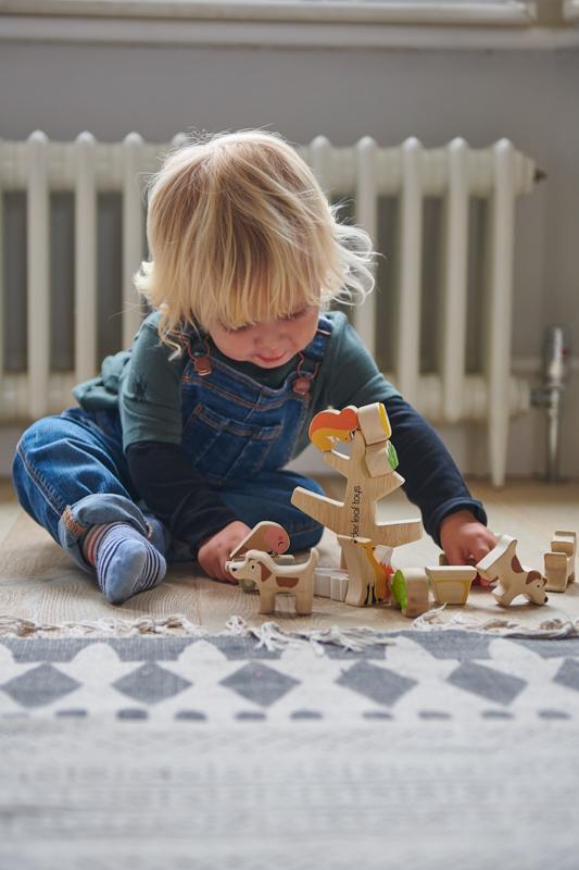 Stacking Wooden Garden Animal Friends - 12 pcs - 18m+