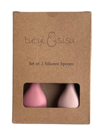 Cat Silicone Spoon Set of 2 Rose Mix