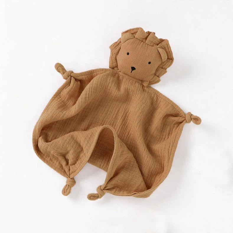 Organic Louie Lion Baby Comforter Caramel