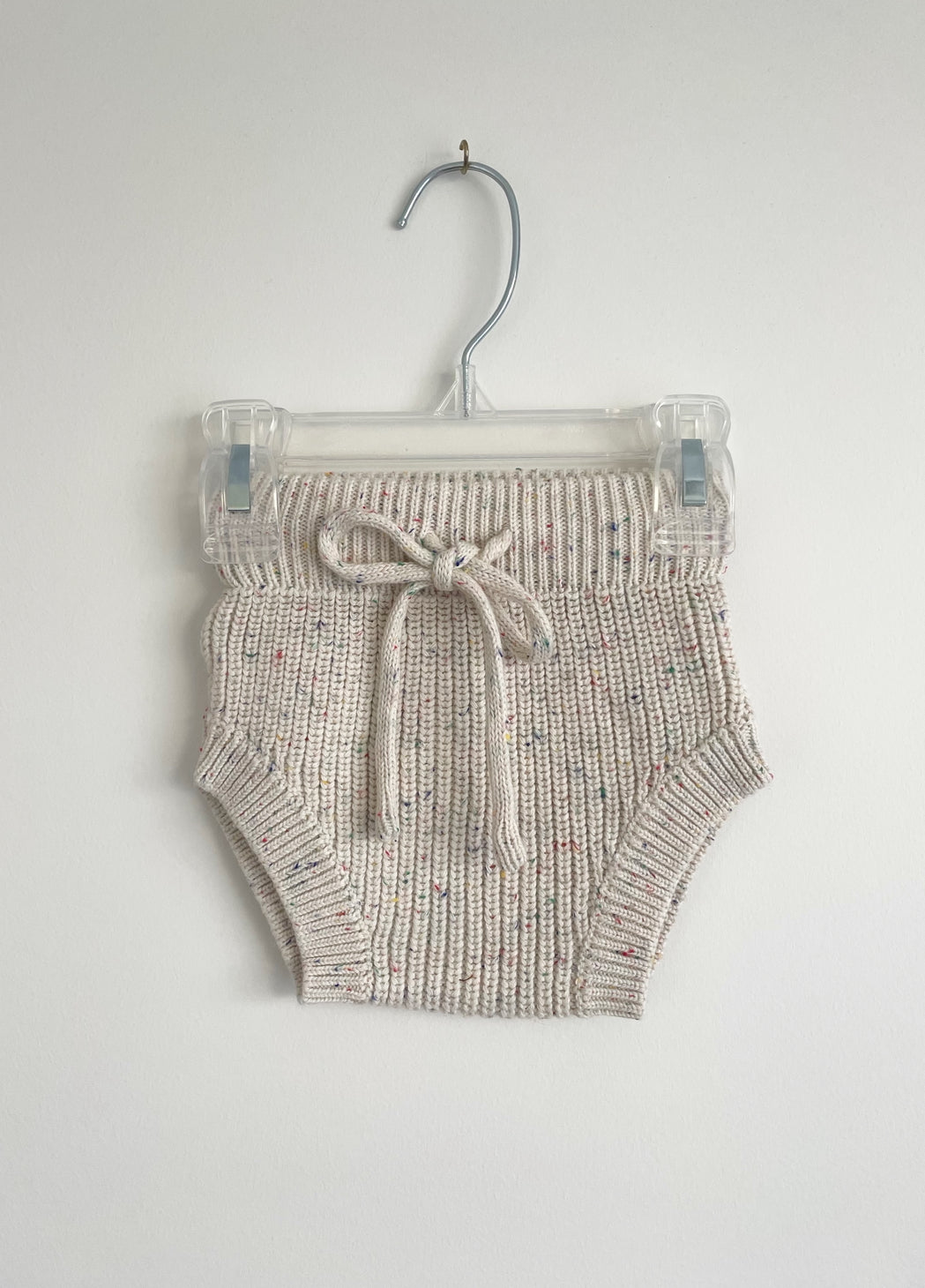 Knit Speckle Bloomer Shorties - Confetti