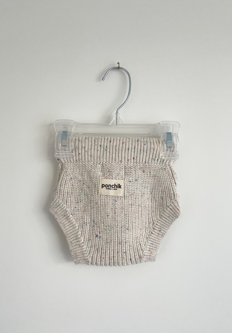 Knit Speckle Bloomer Shorties - Confetti