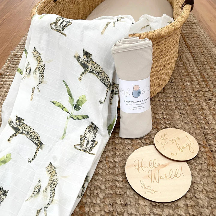 Organic Cotton Muslin Swaddle In The Jungle