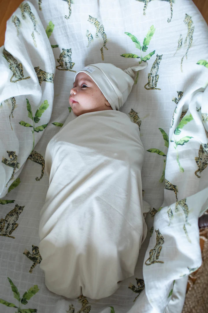 Organic Cotton Muslin Swaddle In The Jungle