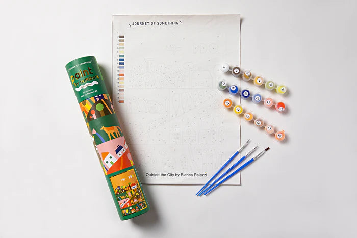 Kids Paint By Numbers Kit - Outside The City 6+