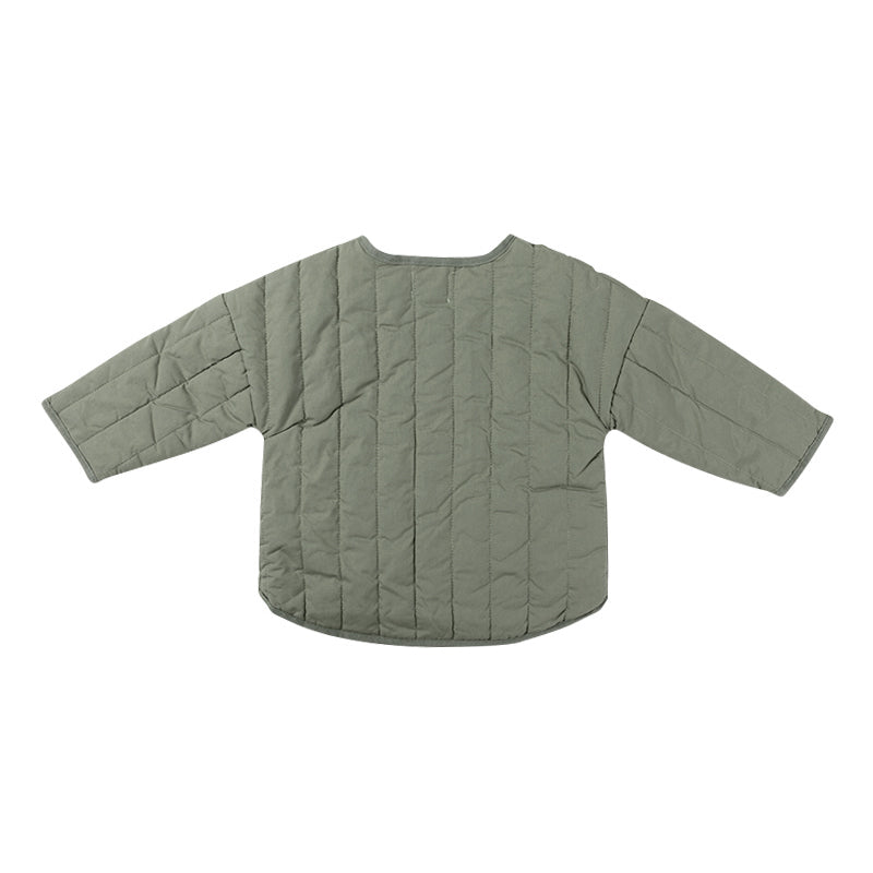 Cotton Quilt Coat/Jacket- Thyme/Stone