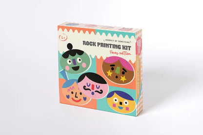 Kids Rock Painting Kit - Cool Faces 6+