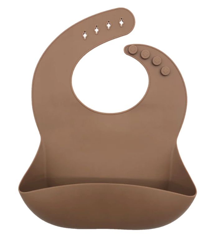 Silicone Baby Bib - Clay