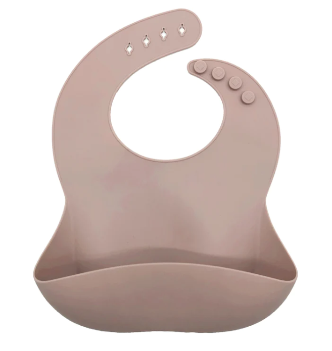 Silicone Baby Bib - Dusty Lilac