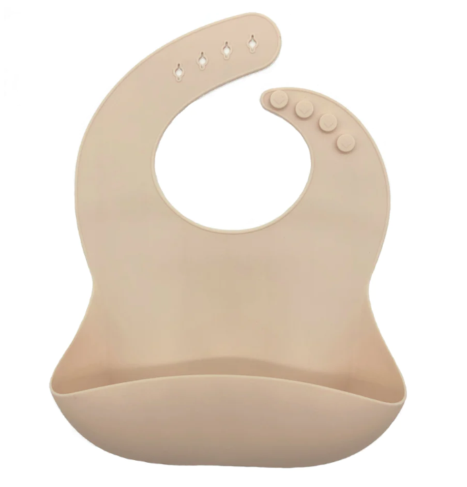 Silicone Baby Bib - Vanilla