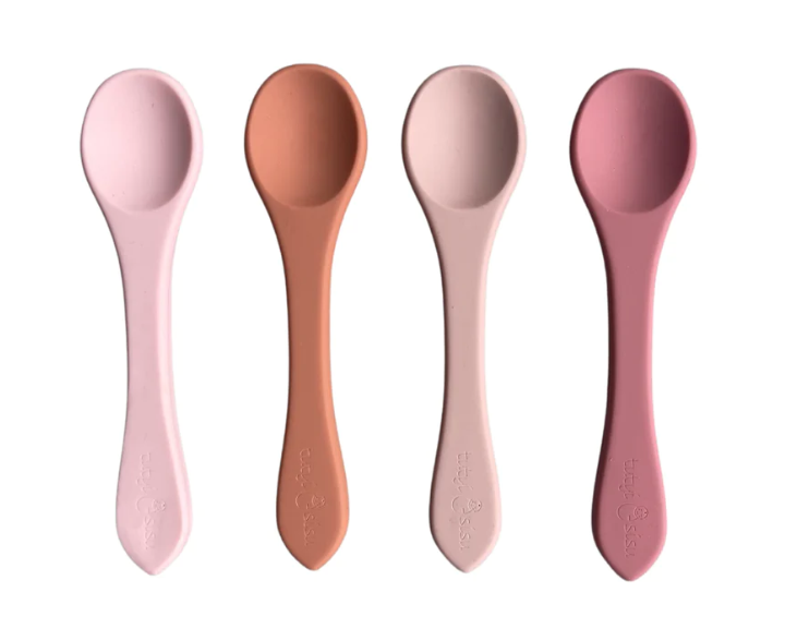 Silicone Spoons Set of 4 - Rose Multi