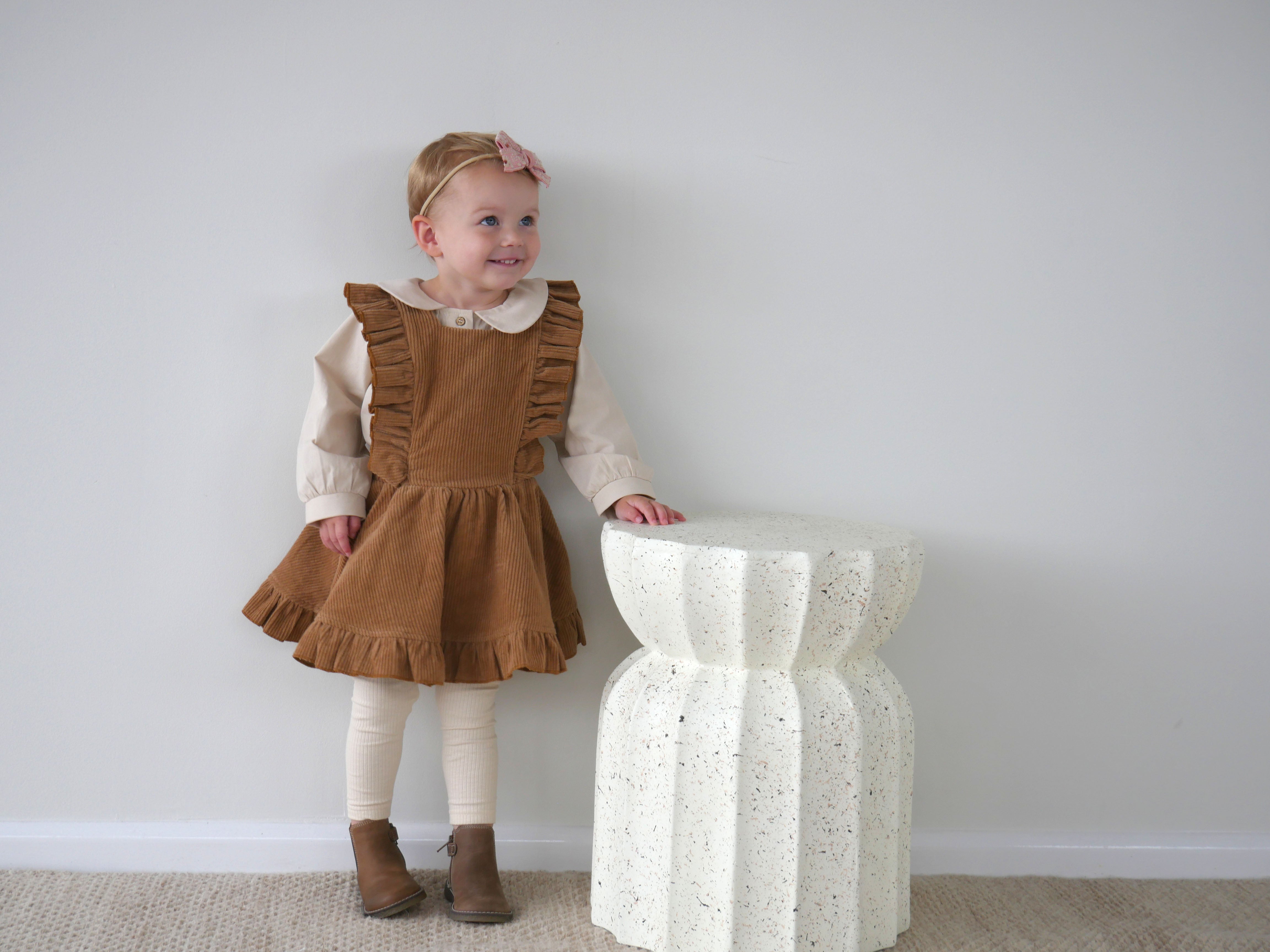 Baby cord pinafore dress hotsell