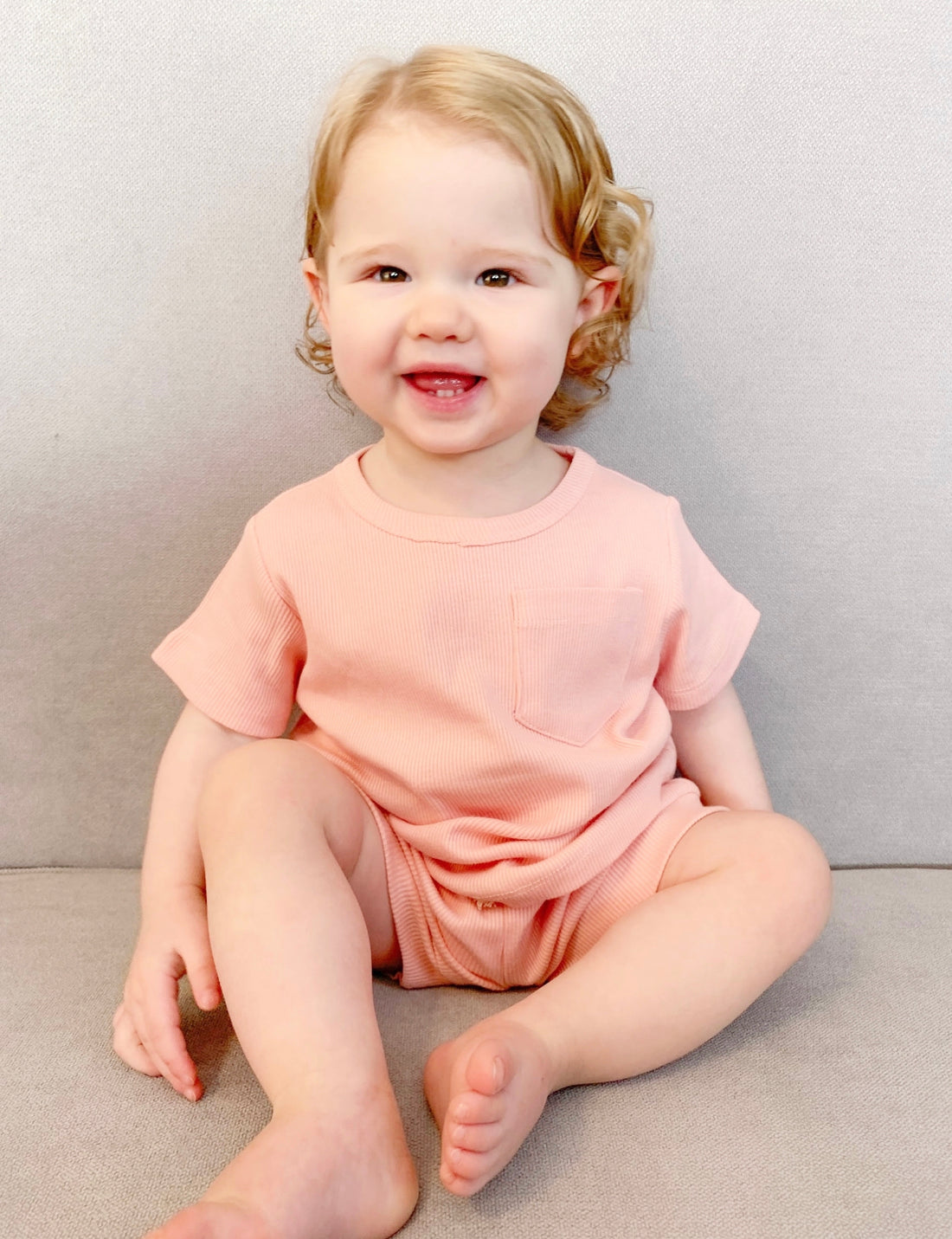 Ribbed Cotton T Shirt - Fairy Floss
