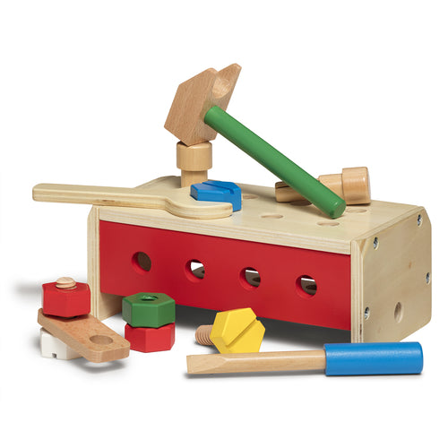 Wooden Tool Box with Tools - Build and Play