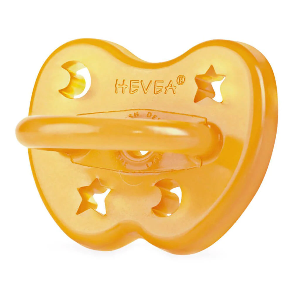 Baby Natural Rubber Anatomical Pacifier Dummy - Star and Moon