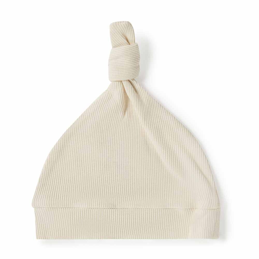 Halo | Ribbed Organic Knotted Beanie