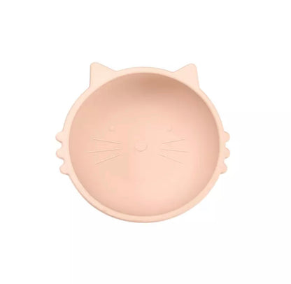 Ponchik Babies + Kids - Kitty Silicone Bowl - Blush