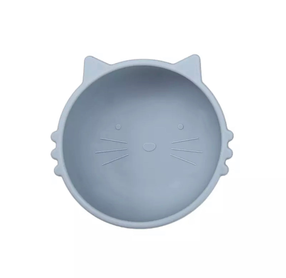 Ponchik Babies + Kids - Kitty Silicone Bowl - Duck Egg