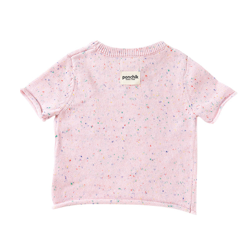 Cotton Tee - Fairy Floss Speckle Knit