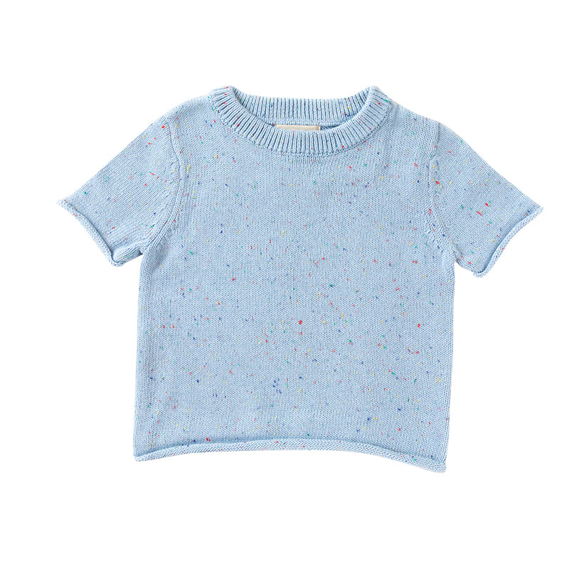 Cotton Tee - Ocean Speckle Knit