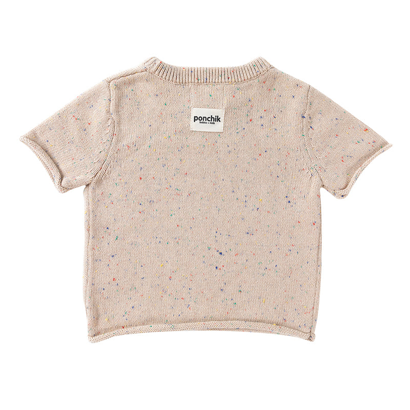 Cotton Tee - Wheat Speckle Knit