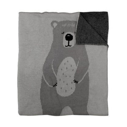 Knitted Blanket - Bear
