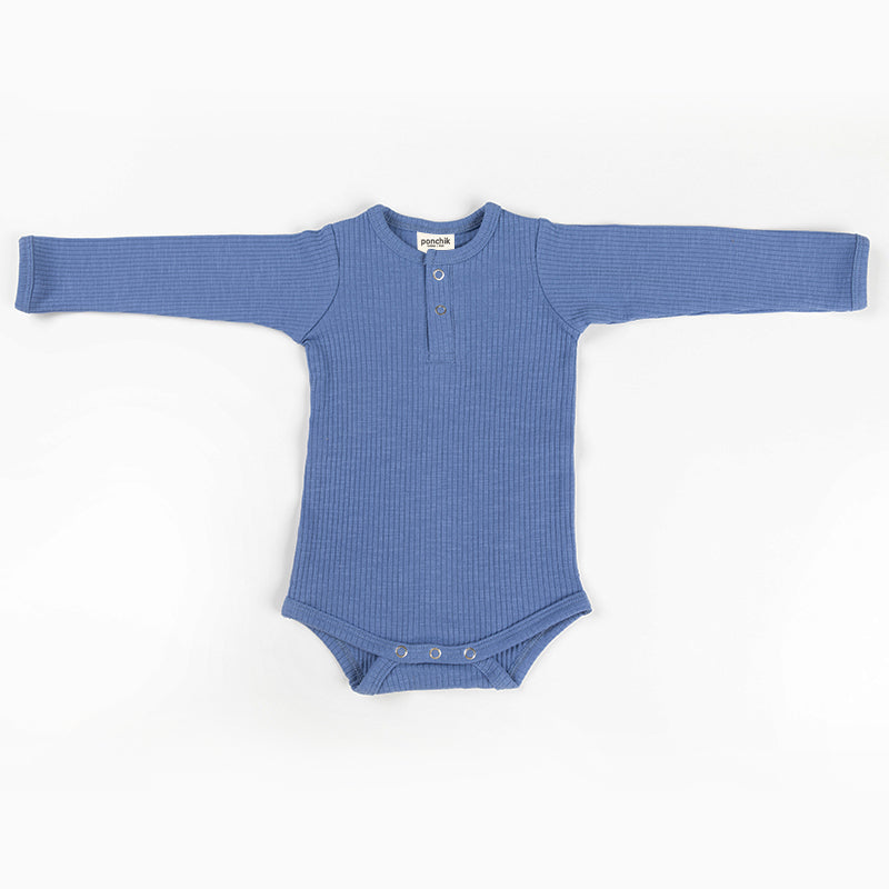 Ponchik Babies + Kids - Cotton Bodysuit - Ribbon Rib