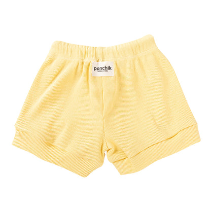 Ribbed Cotton Shorts - Sunshine