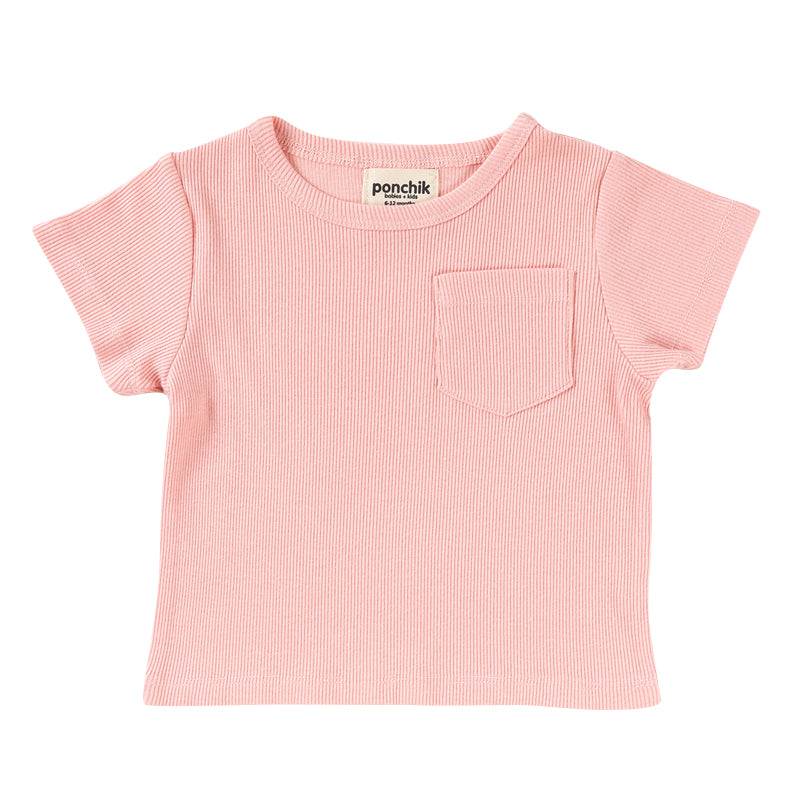 Ribbed Cotton T Shirt - Fairy Floss