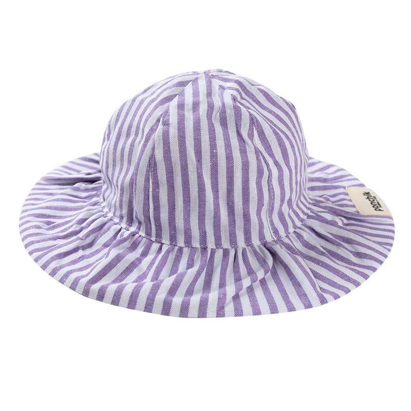 Sun Hat - Lilac Stripe