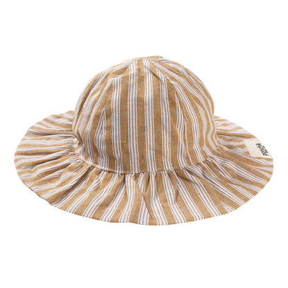 Sun Hat - Wheat Stripe