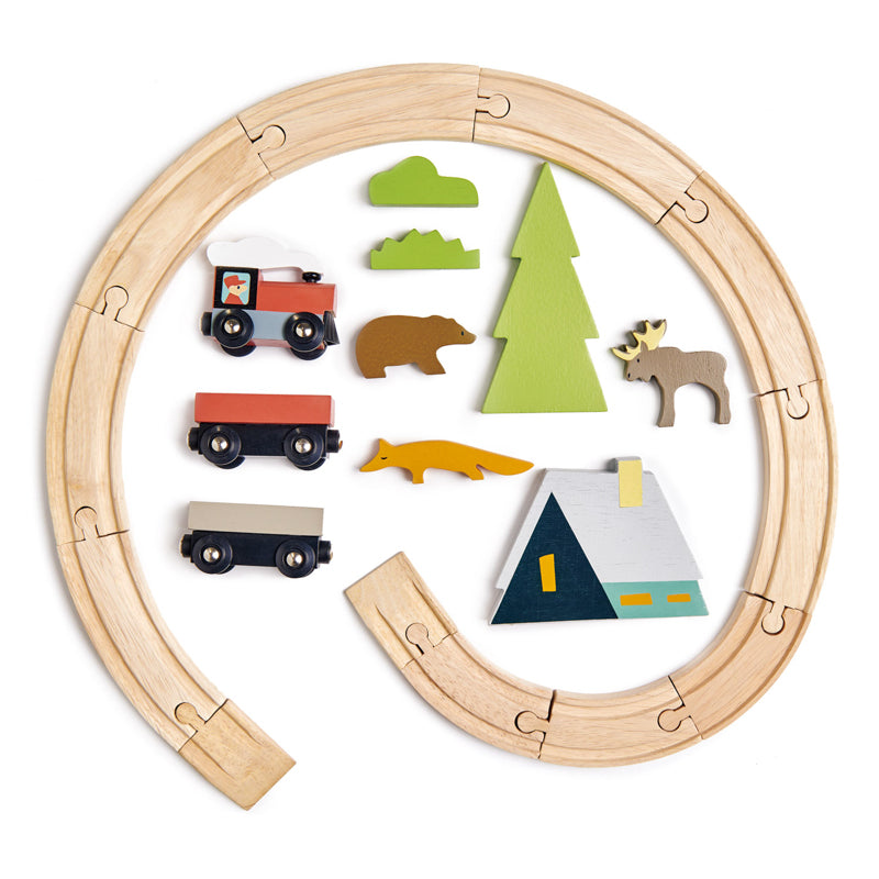 Wooden Treetops Train Set - 3+