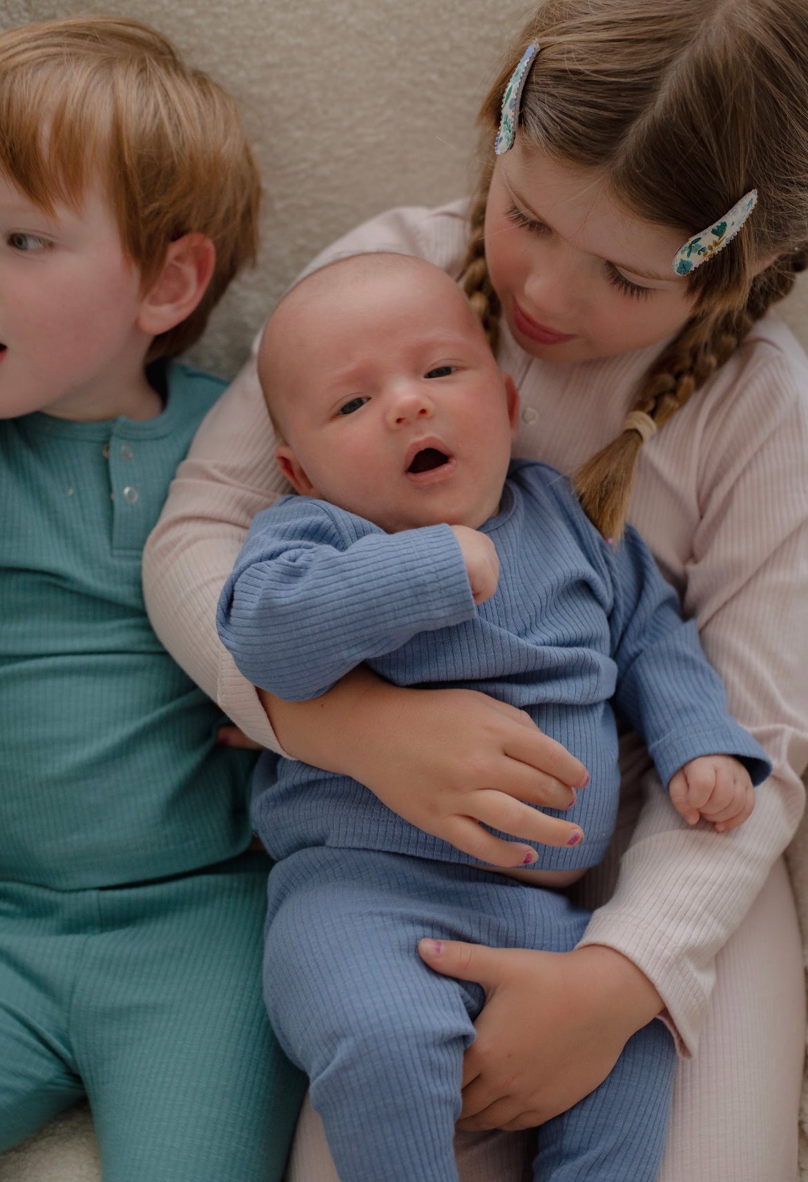 Ponchik Babies + Kids - Cotton Henley - Jewel Rib