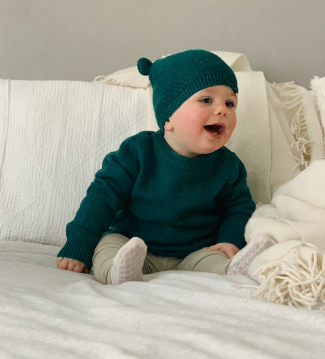 Ponchik Babies + Kids - Cotton Jumper - Jewel Speckle Knit