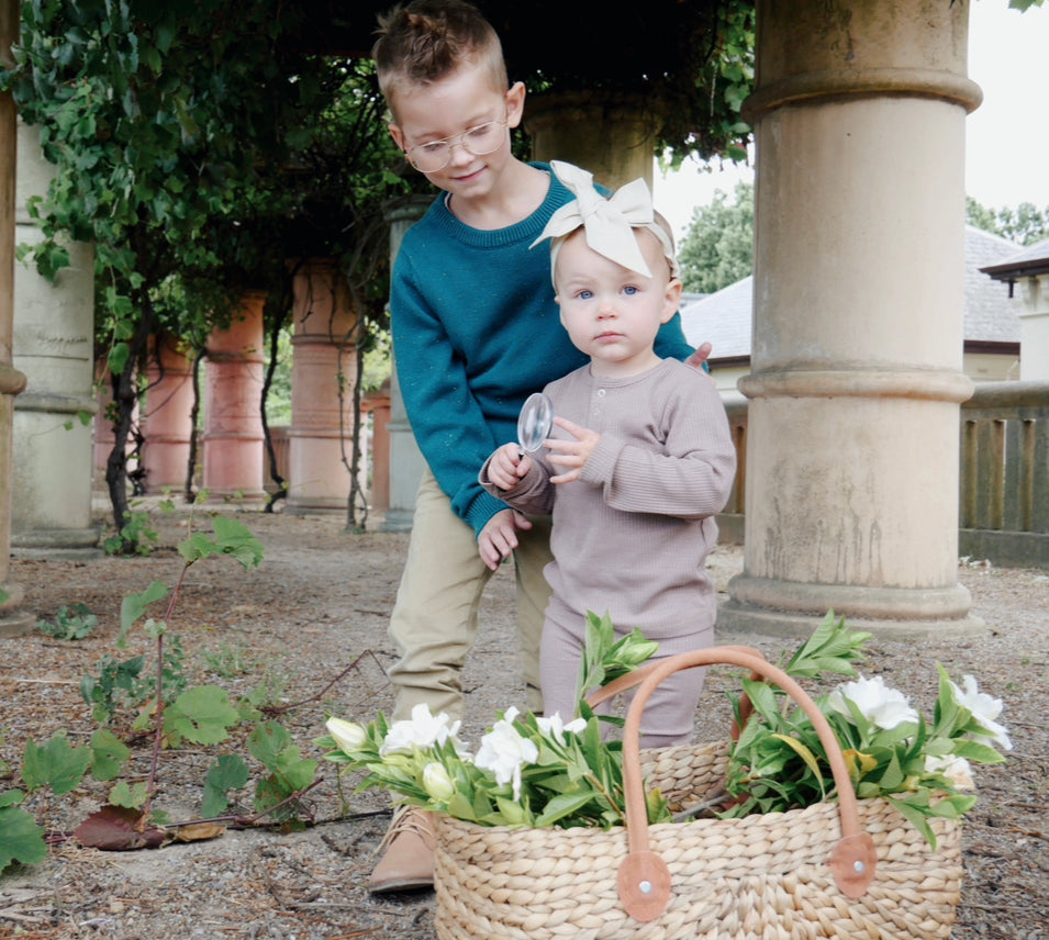 Ponchik Babies + Kids - Cotton Leggings - Carmel Rib